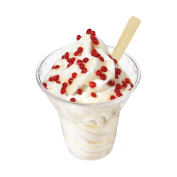 Sundae Extra crispy white chocolate frambozenparels,Angelo,Soft Ice Corner;3,35